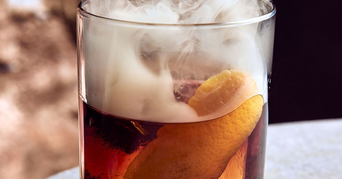 Smoked bourbon cocktail, Prescott Arizona