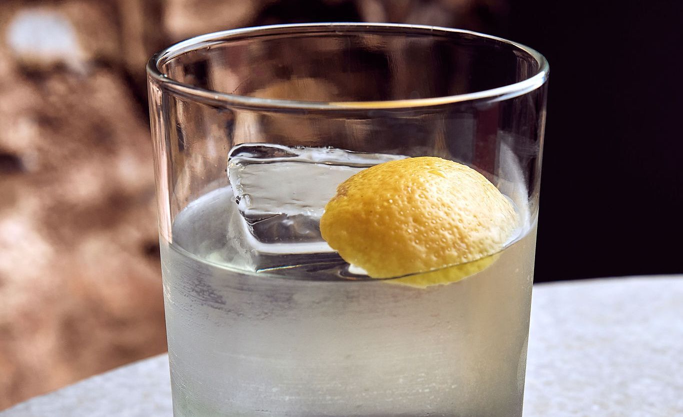 Ginger basil martini