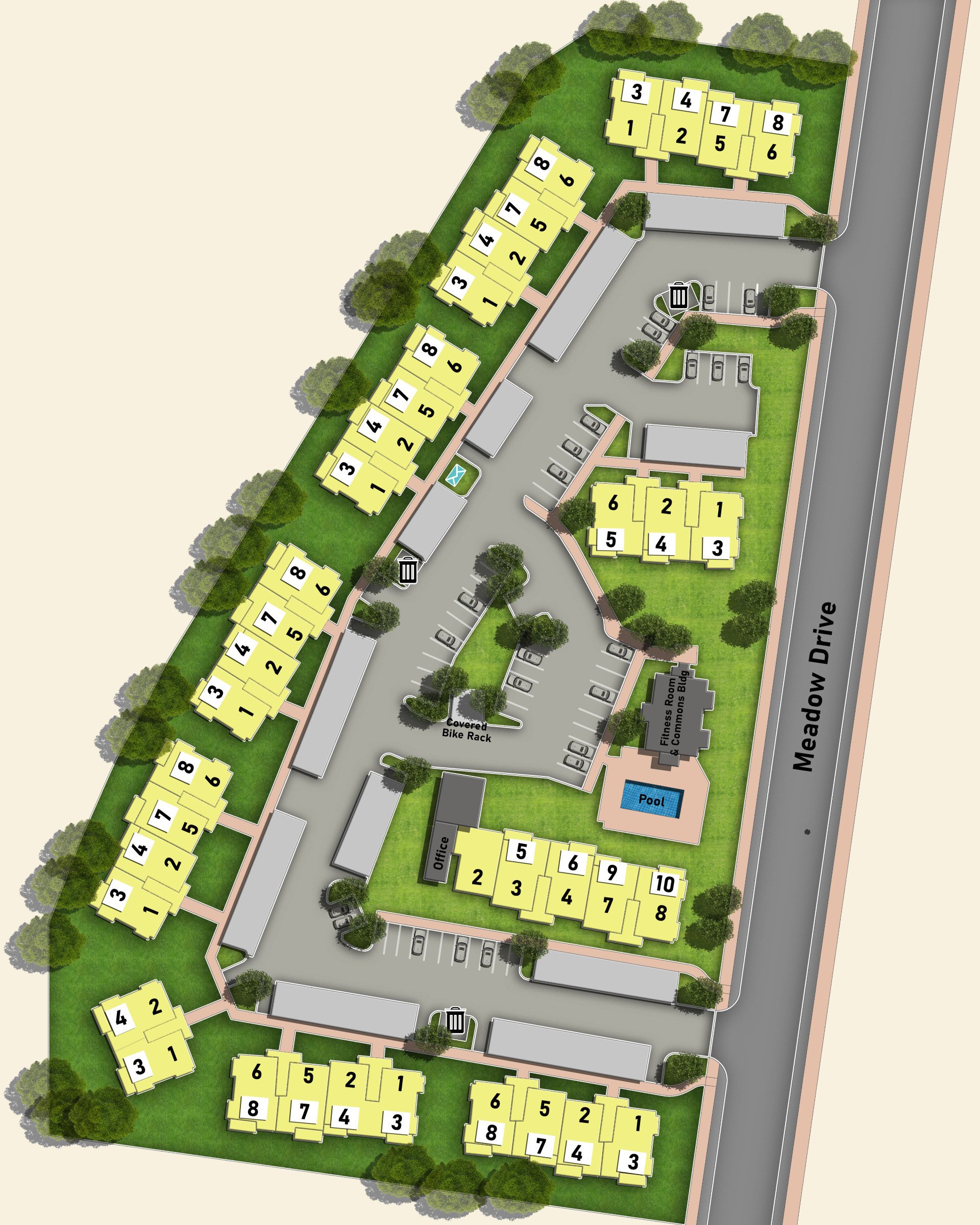 Big Meadow Apartments Site Map