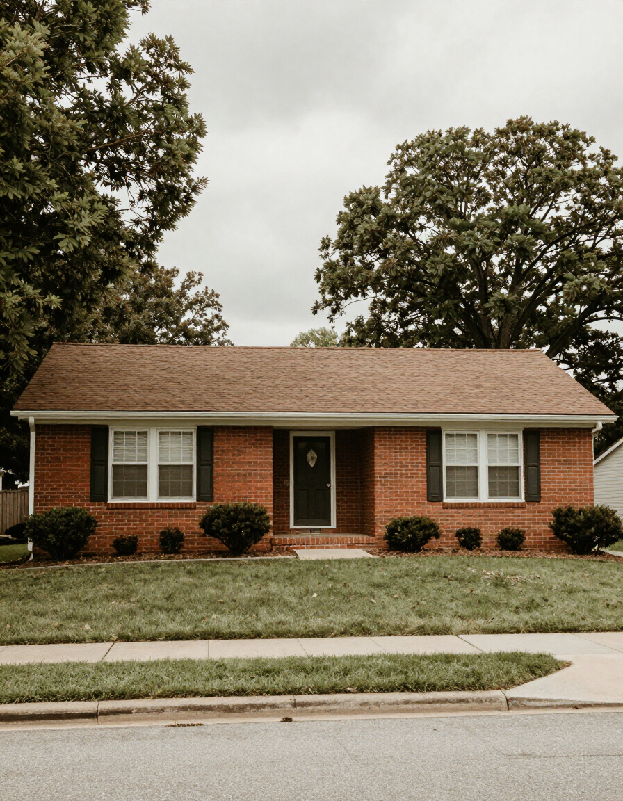 1950s brick ranch home typical of Hazelwood and north St. Louis County.