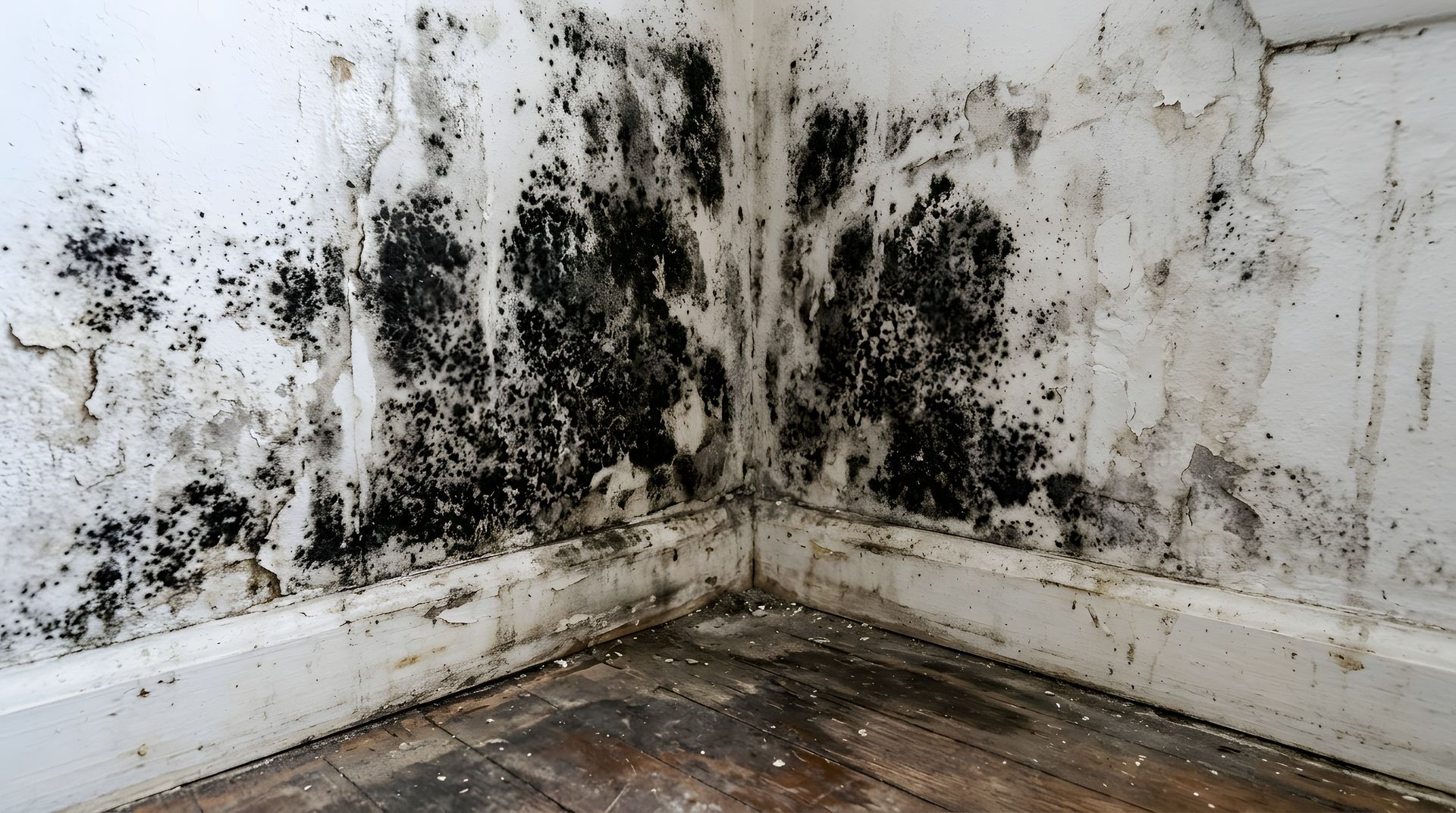 Environmental technician remediating a Maplewood bungalow.
