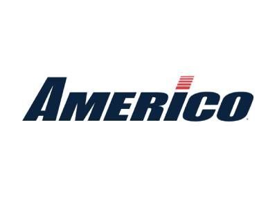 The logo for americo is on a white background.