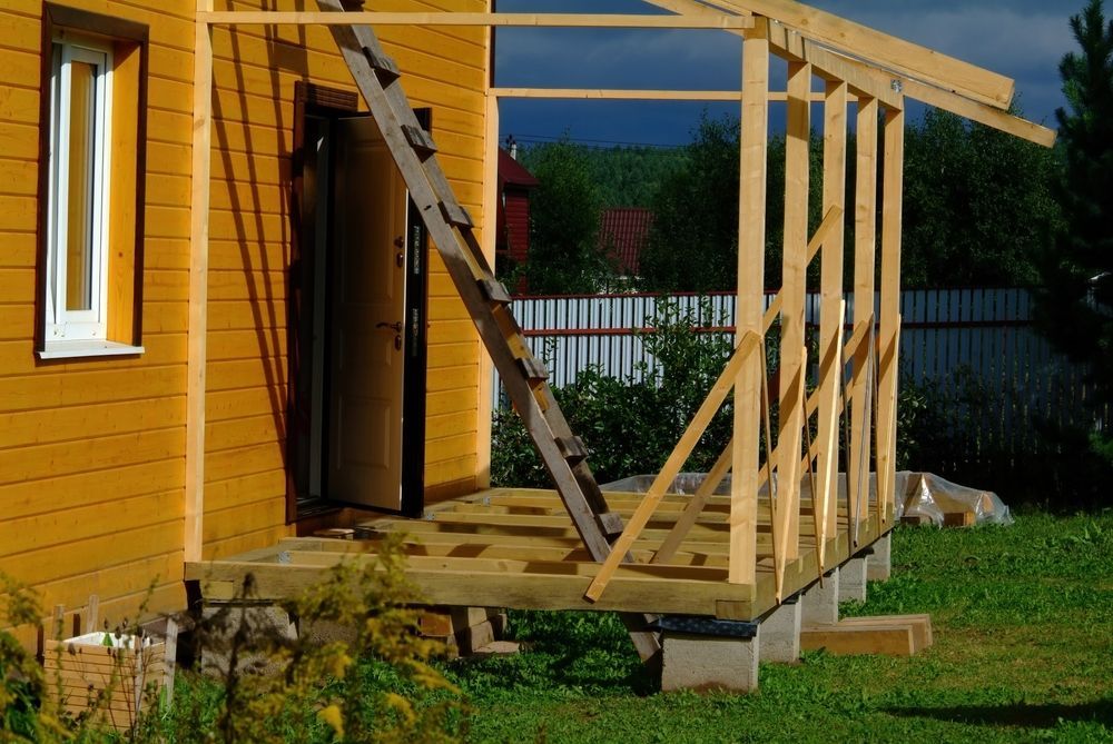 Wooden Porch Under Construction — Totally Building and Maintenance in Kincumber, NSW