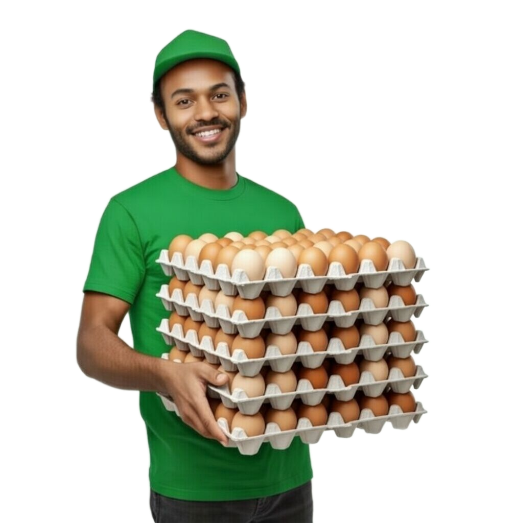 man with groceries