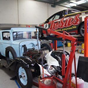 Racing Car With the Word Jesus on the Side — Oaks Automotive Pty Ltd in Oak Flats, NSW