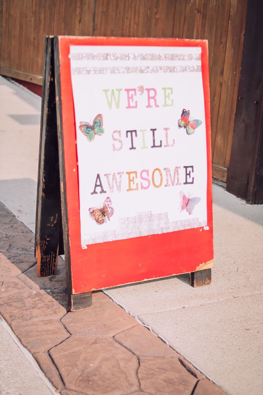Sign reading 