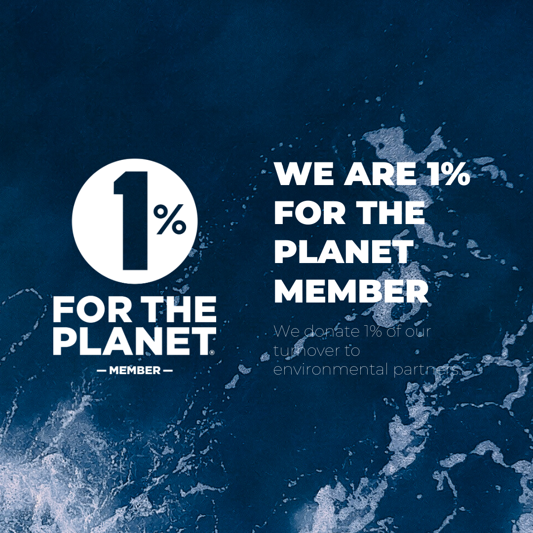 A poster that says we are 1% for the planet