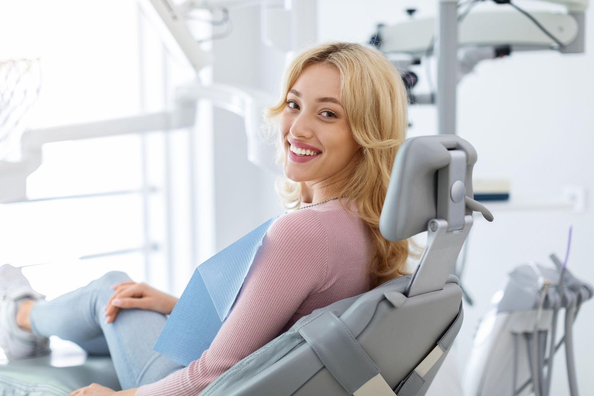 Smiling & Relaxed Young Woman — Mermaid Waters, QLD — Gold Coast Dental & Denture Centre