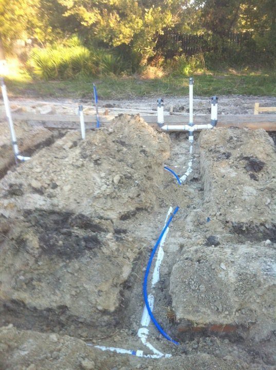 Installing pipe and water line — Corsicana, TX — AKV Plumbing Co