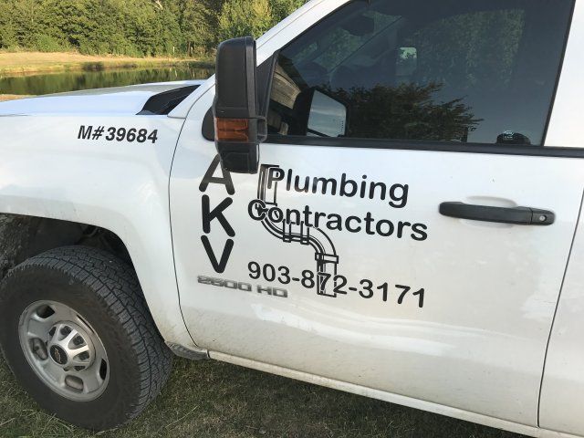 AKV plumbing contractors car — Corsicana, TX — AKV Plumbing Co