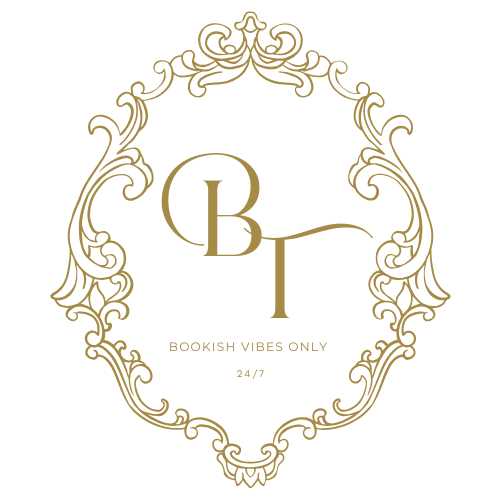 Gold ornate frame with initials 