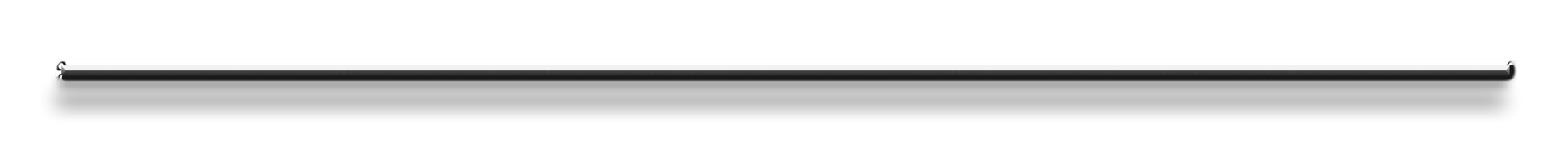 A black and white image of a metal bar on a white background.