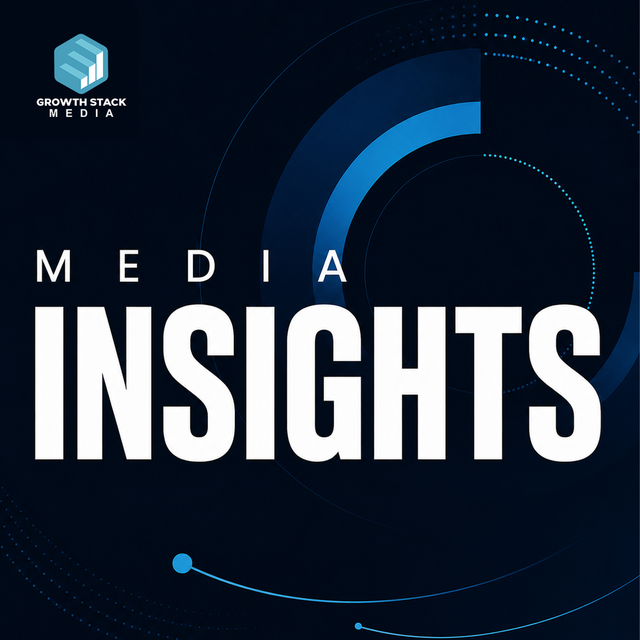 Media Insights podcast cover art, a Growth Stack Media podcast