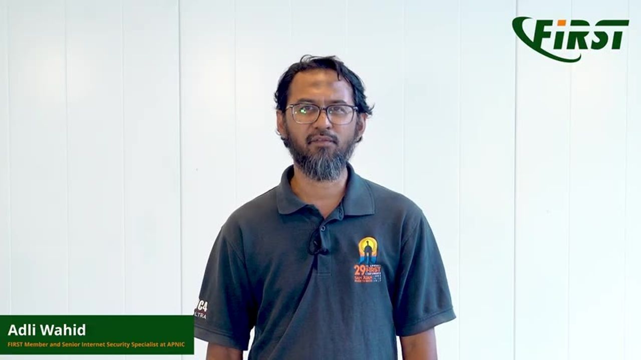 FIRST: Adli Wahid, FIRST Member