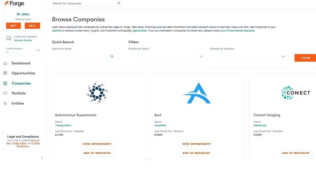 Forge: Forge Markets Demo