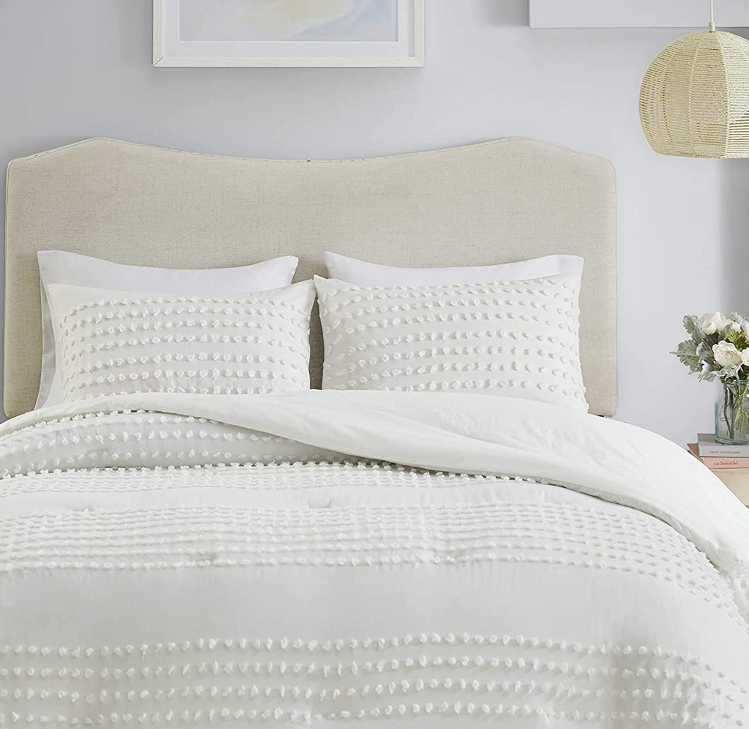 White comforter