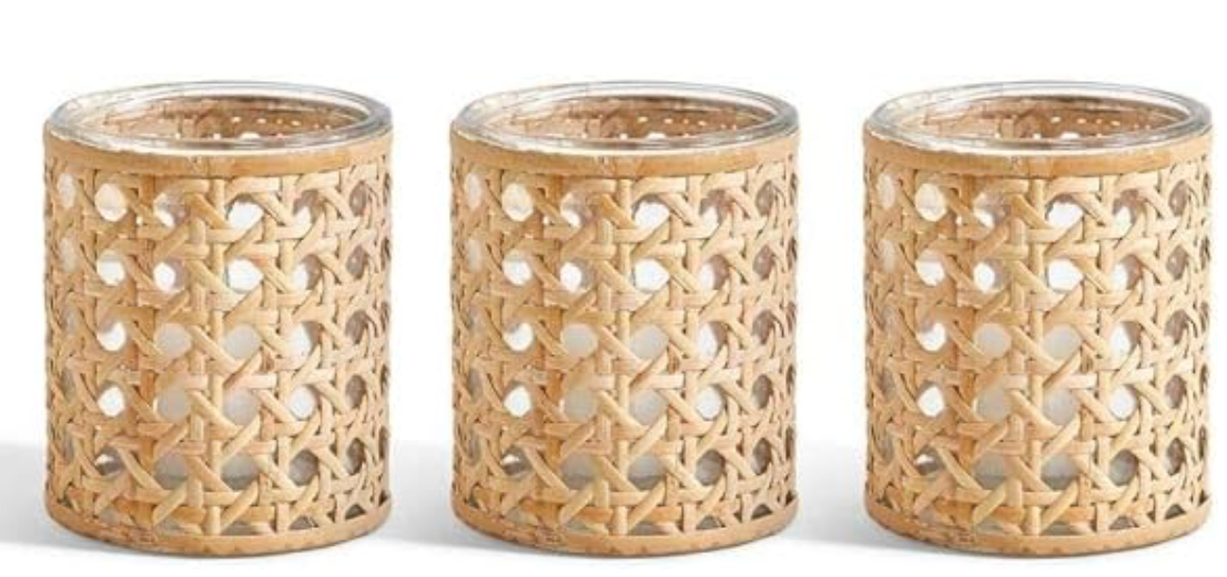 Photo credit: Amazon Cane candle holders from Amazon