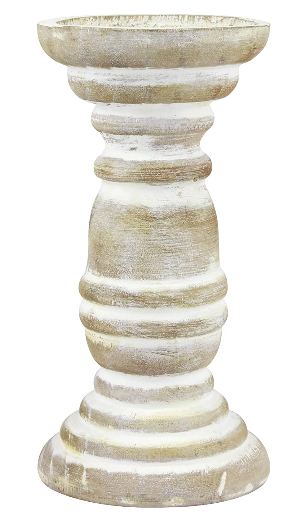 Wooden pillar candle