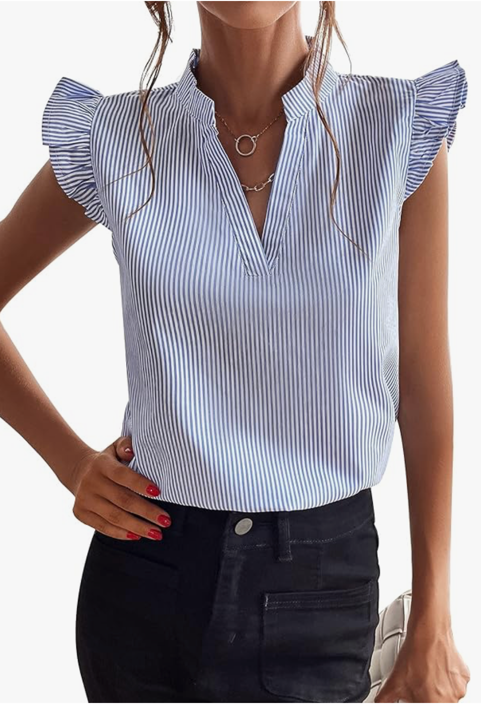 Photo credit: Amazon Navy and white striped top