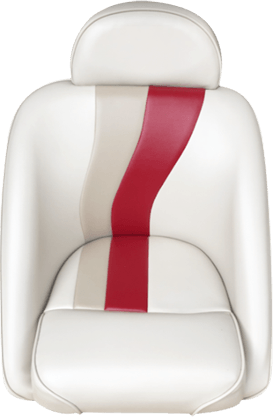 Car seat white/grey/red