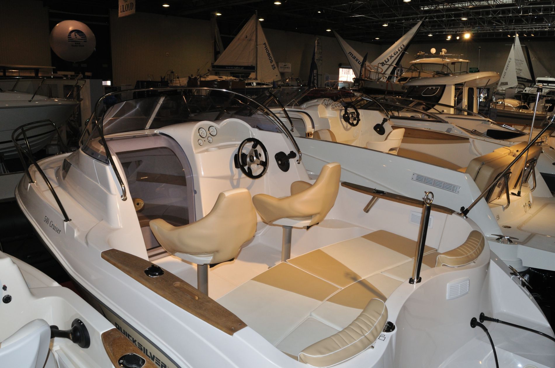 Boat interior at boat show