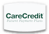The logo for carecredit patient payment plans is on a white background.