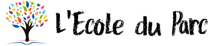 L’Ecole du Parc logo with a colorful tree and black text on a white background