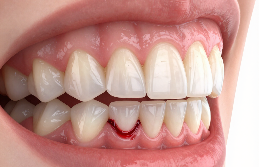 Healthy person gums