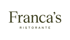 Franca’s Ristorante logo in brown serif text on a white background