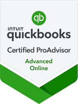 A quickbooks certified proadvisor advanced online badge.