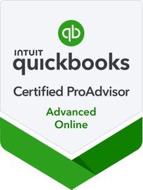 A quickbooks certified proadvisor advanced online badge.