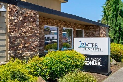 Front Yard of Company Building — Western Washington — Water Concepts