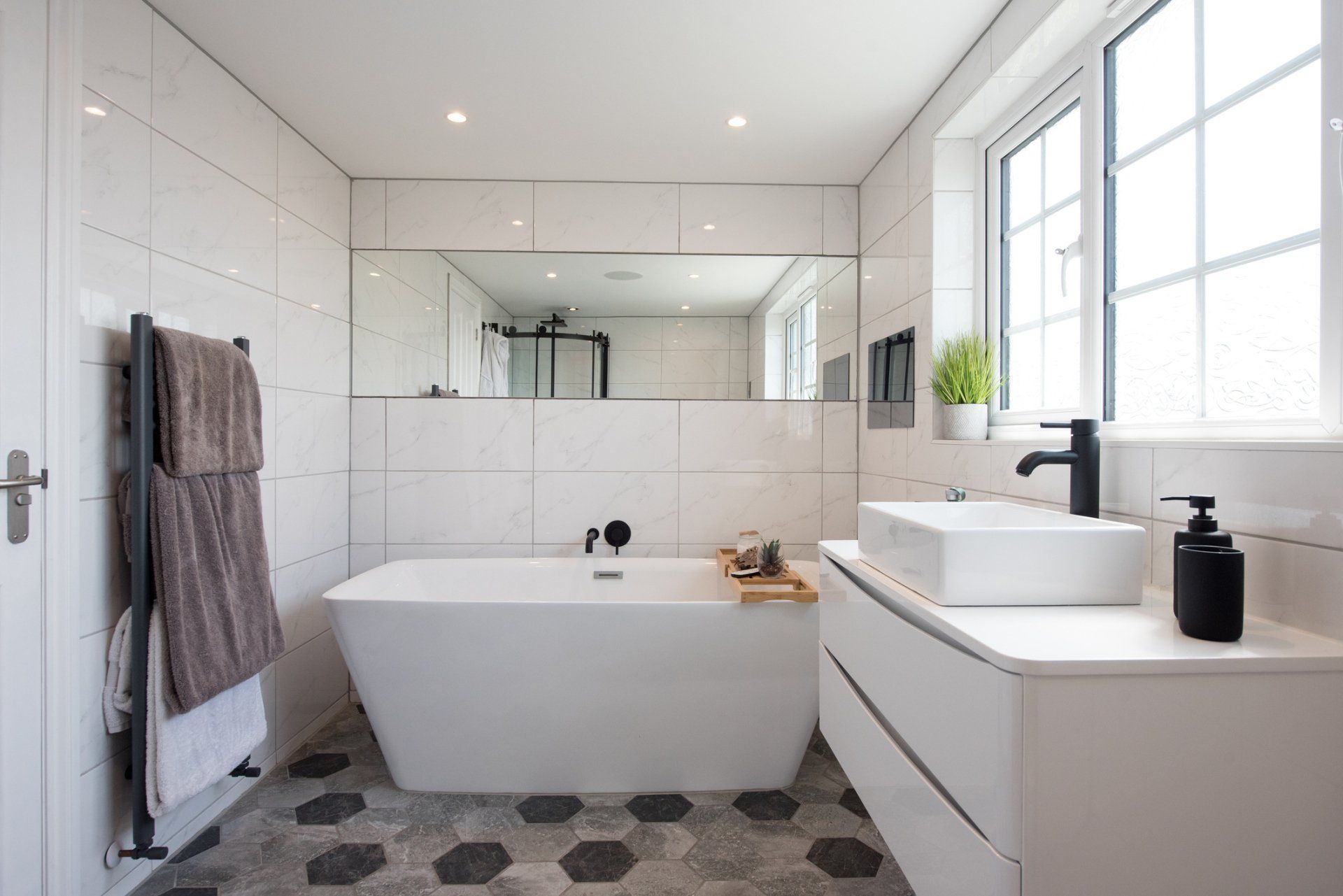 Bathroom With Stylish Tiles — Western Washington — Water Concepts