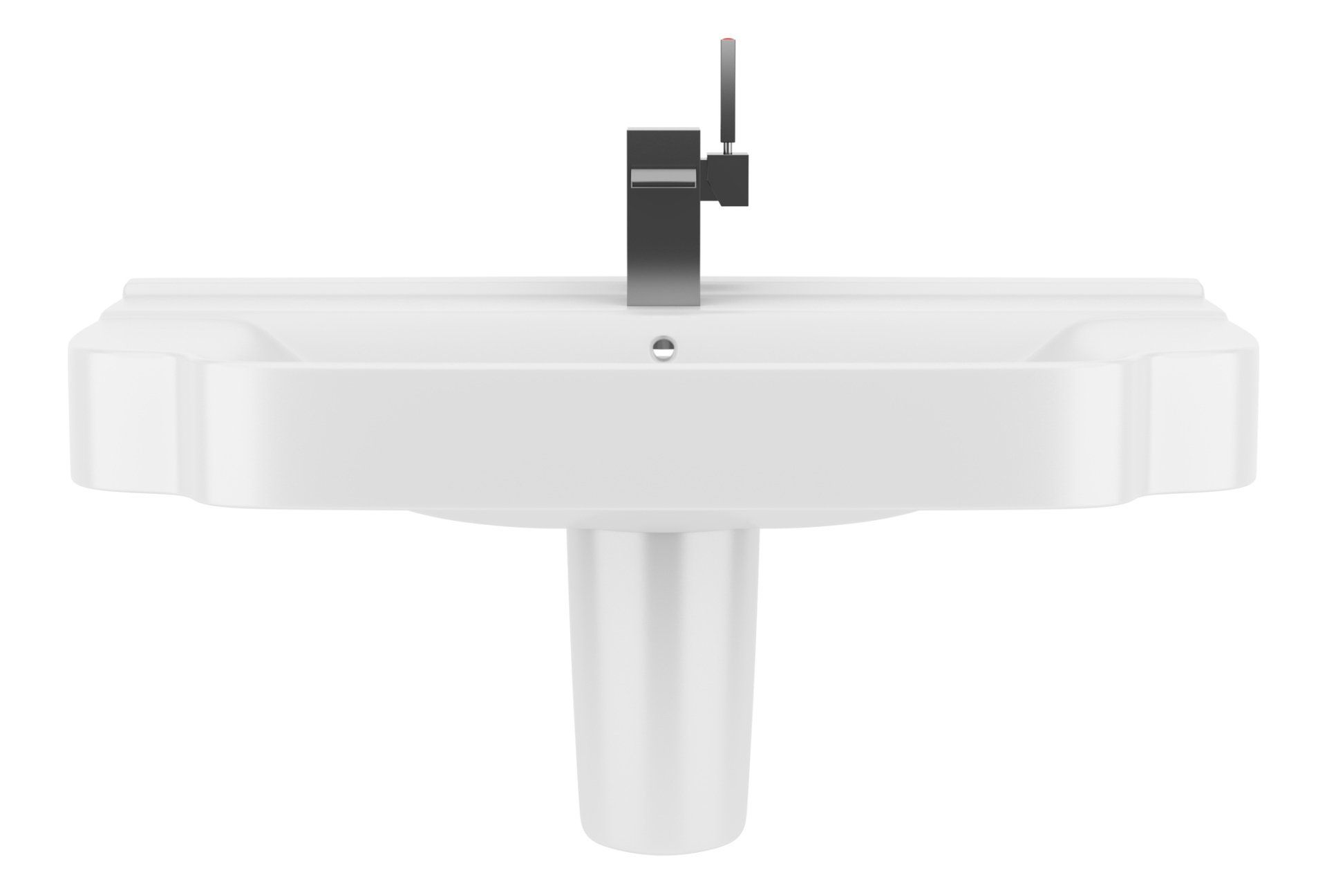 A Ceramic Sink With Black Faucet — Western Washington — Water Concepts