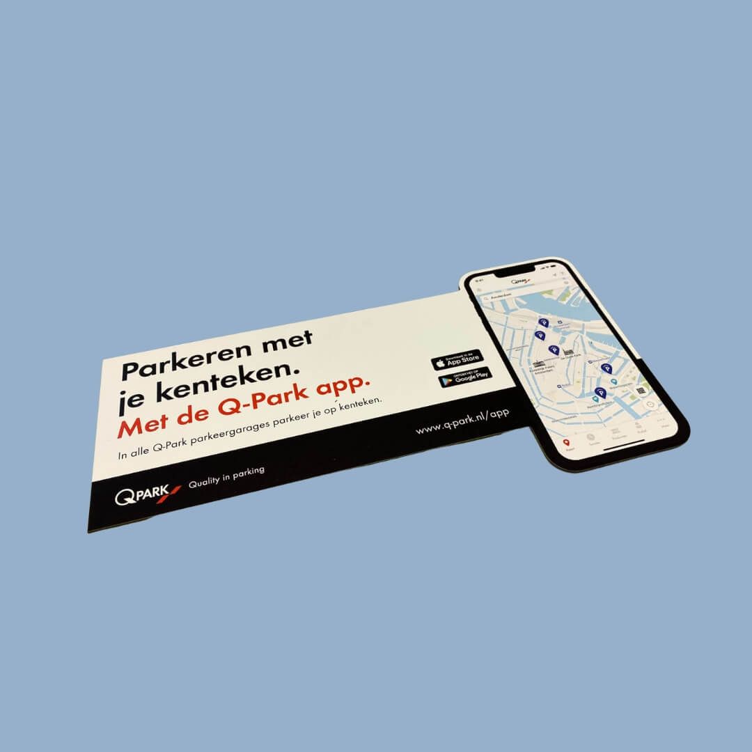 bordje geprint op Dibond