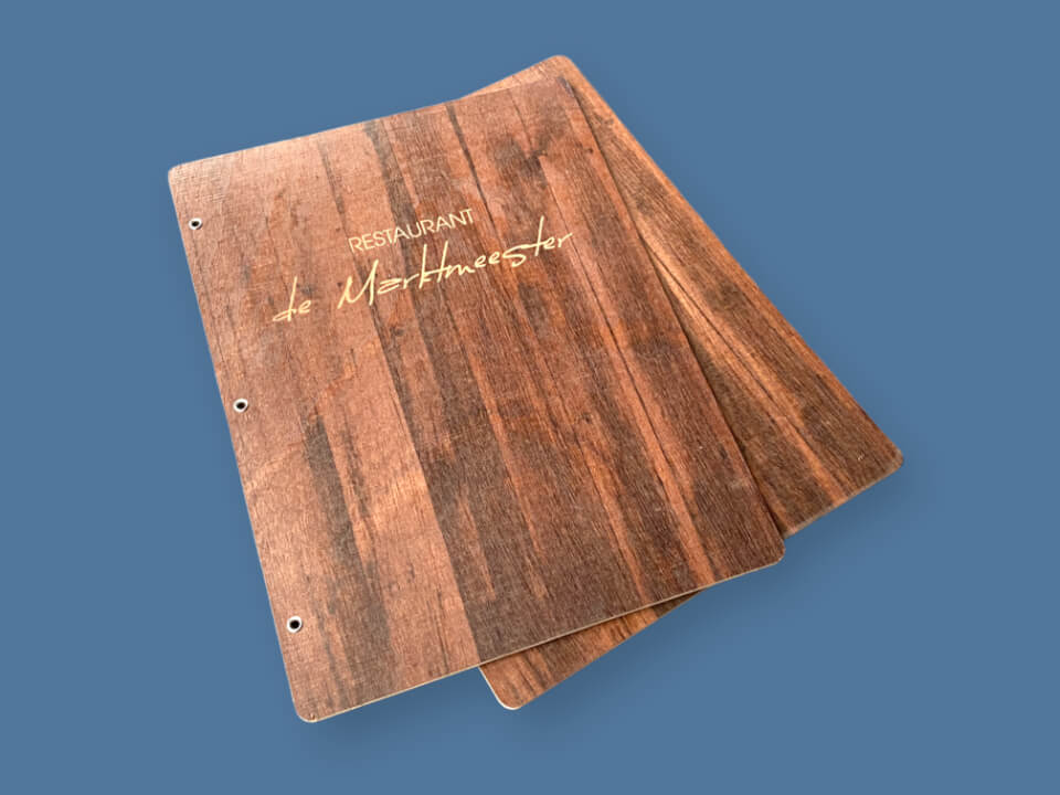 menukaart hout