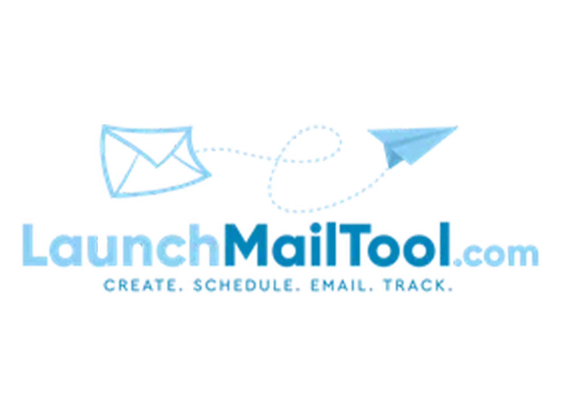 The logo for launchmailtool.com shows an envelope and a paper airplane