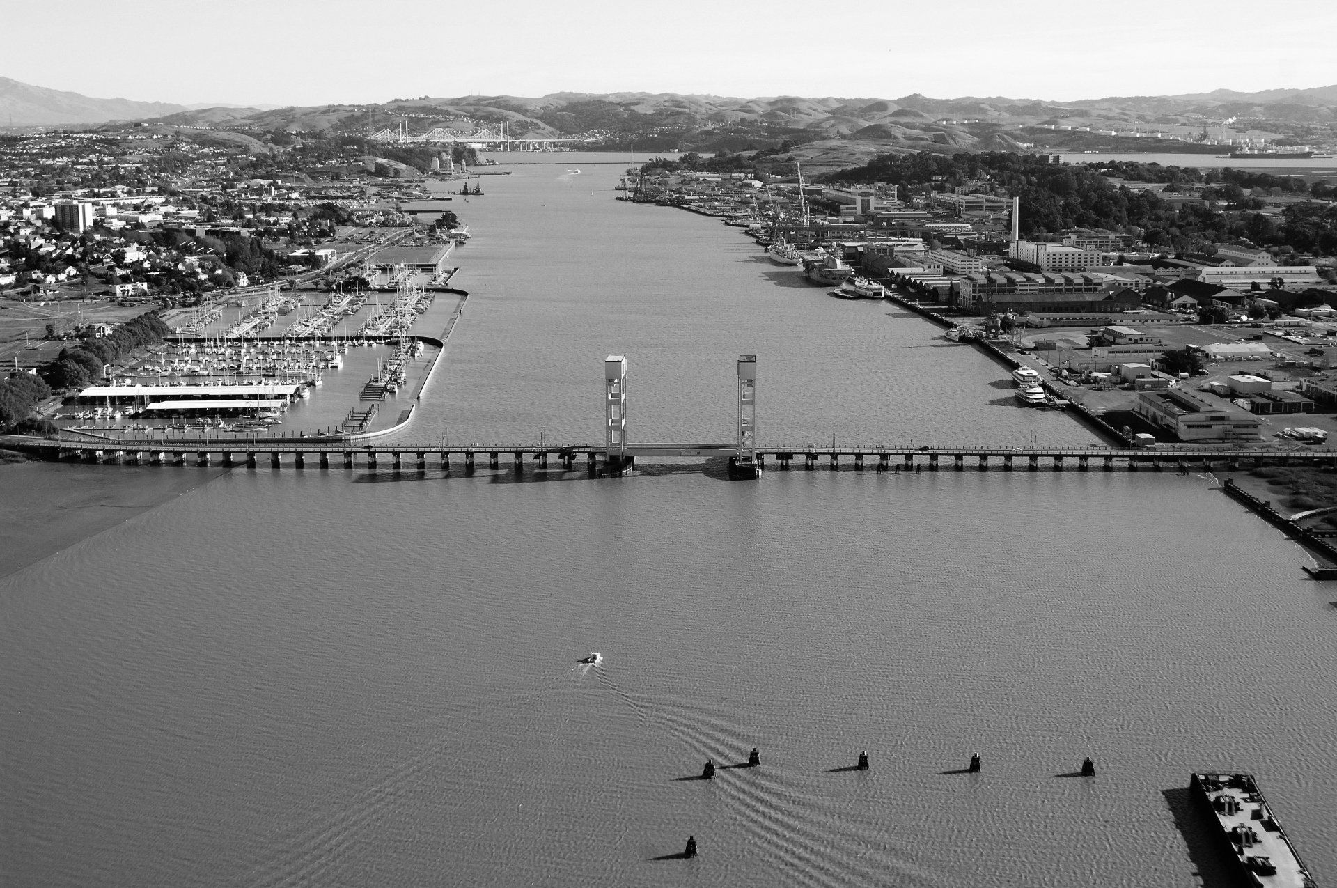Mare Island Vallejo, California Waterway Bridge