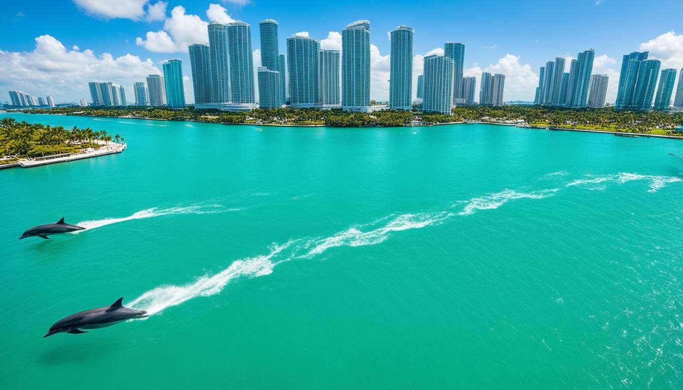 dolphins is a possibility once you climb aboard a Miami cruise