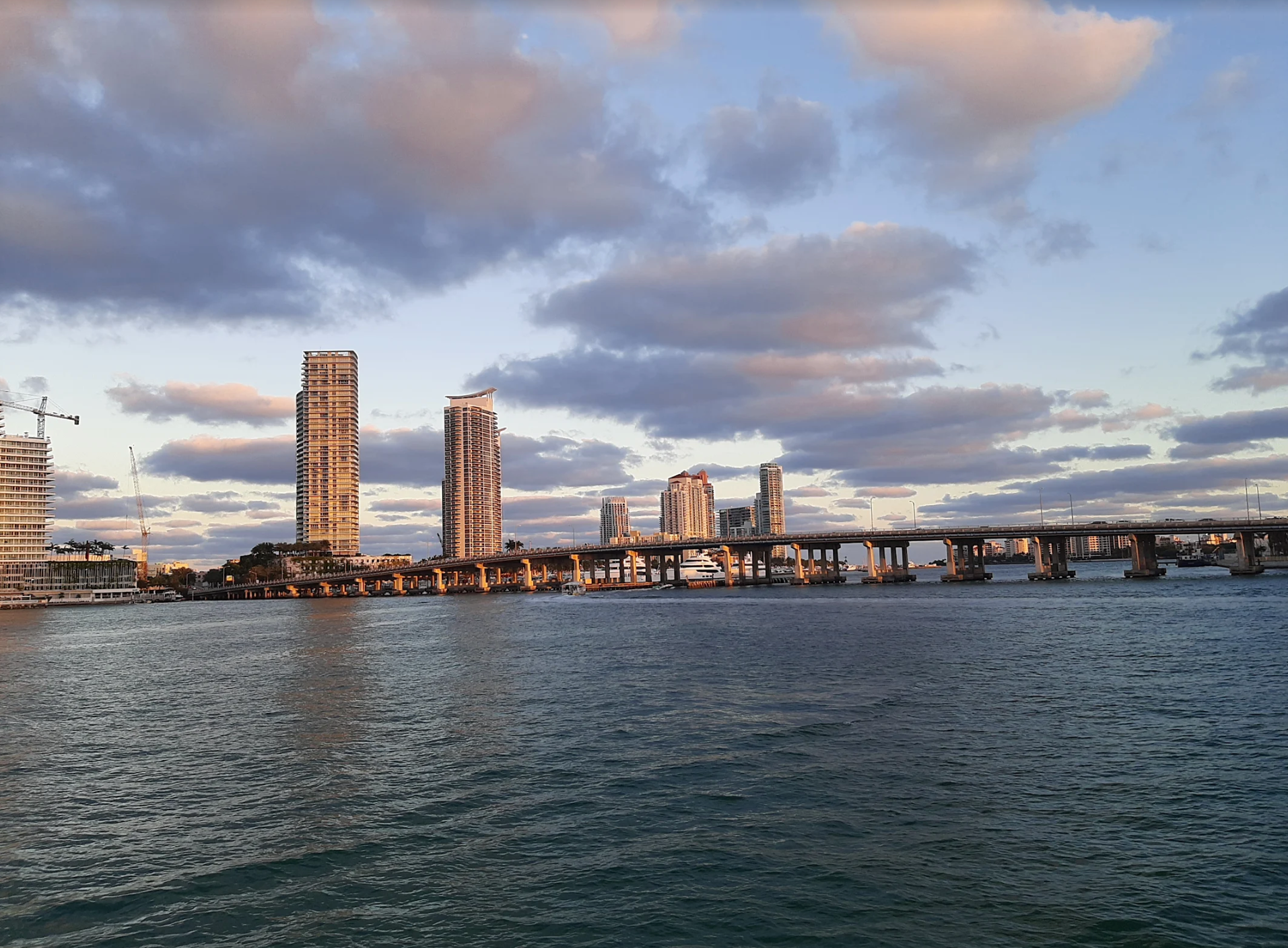 Miami Beach During Sunset cruise