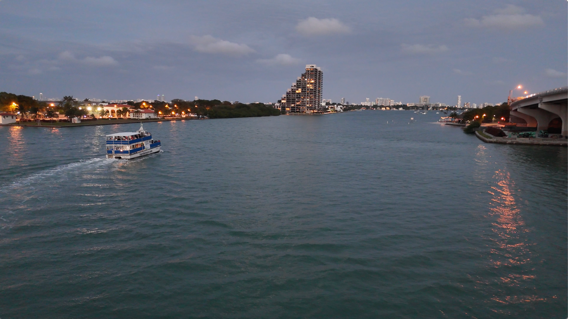 The start of the best Miami Sunset Boat Cruise