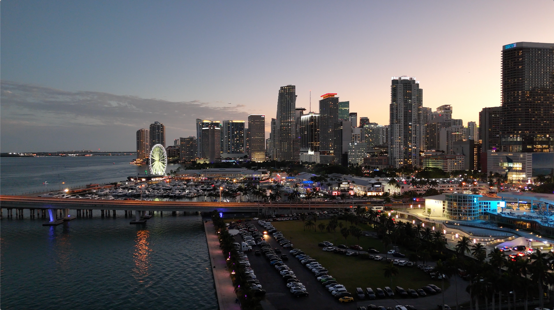 Biscayne Bay, South Beach, Star Island, a Sunset Sail at night, intracoastal waterway. sunset sail.