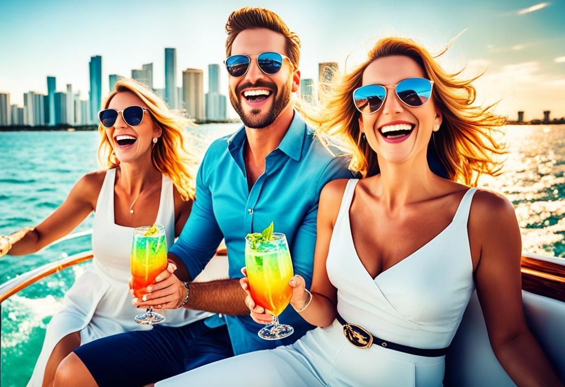 a great Miami Boat Tour with drinks