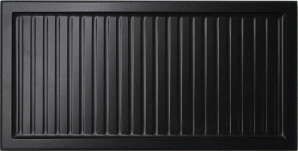 Reeded Slim Style Option With Black Finish