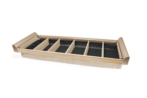 Matte Gold Color Option For Lingerie Drawer Organizer