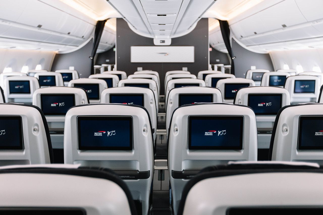 British Airways A350 Premium Economy, World Traveller Plus cabin
