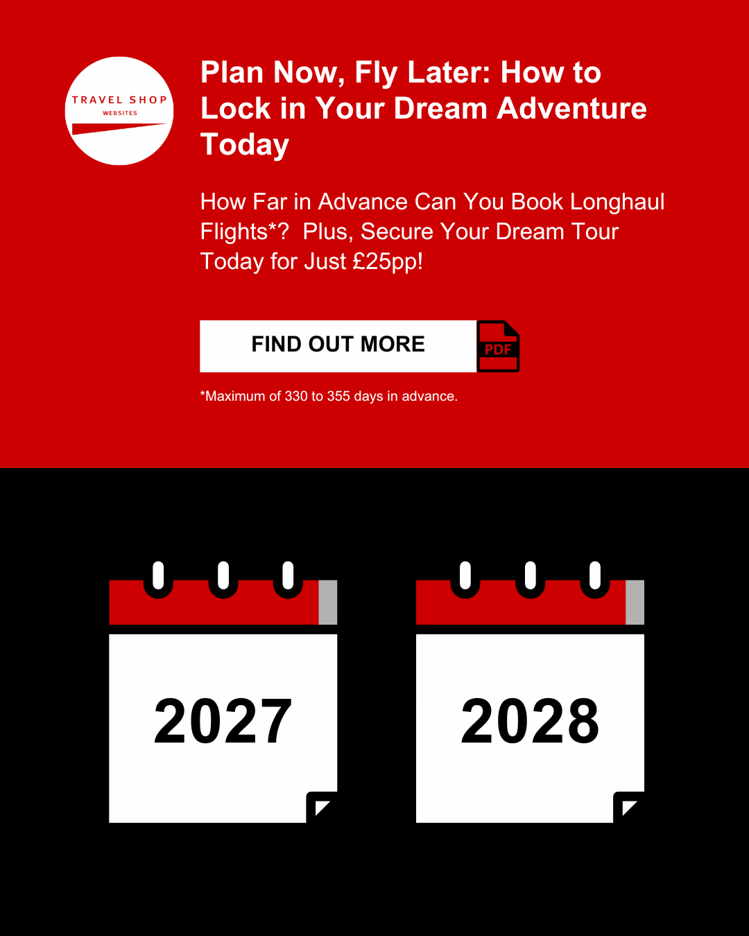 Plan Now Fly Later Offer