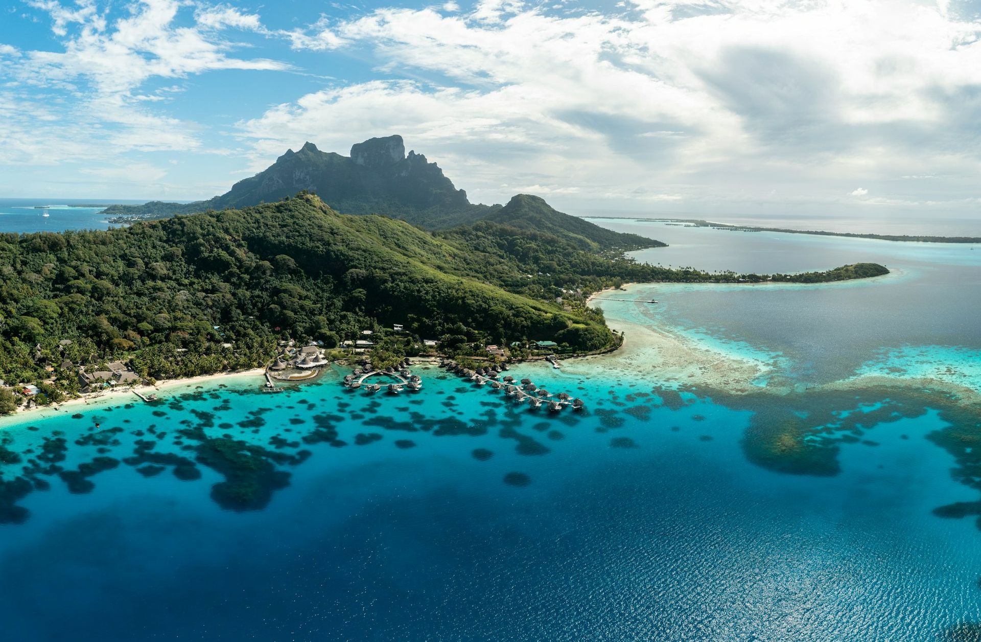 Bora Bora Aerial View