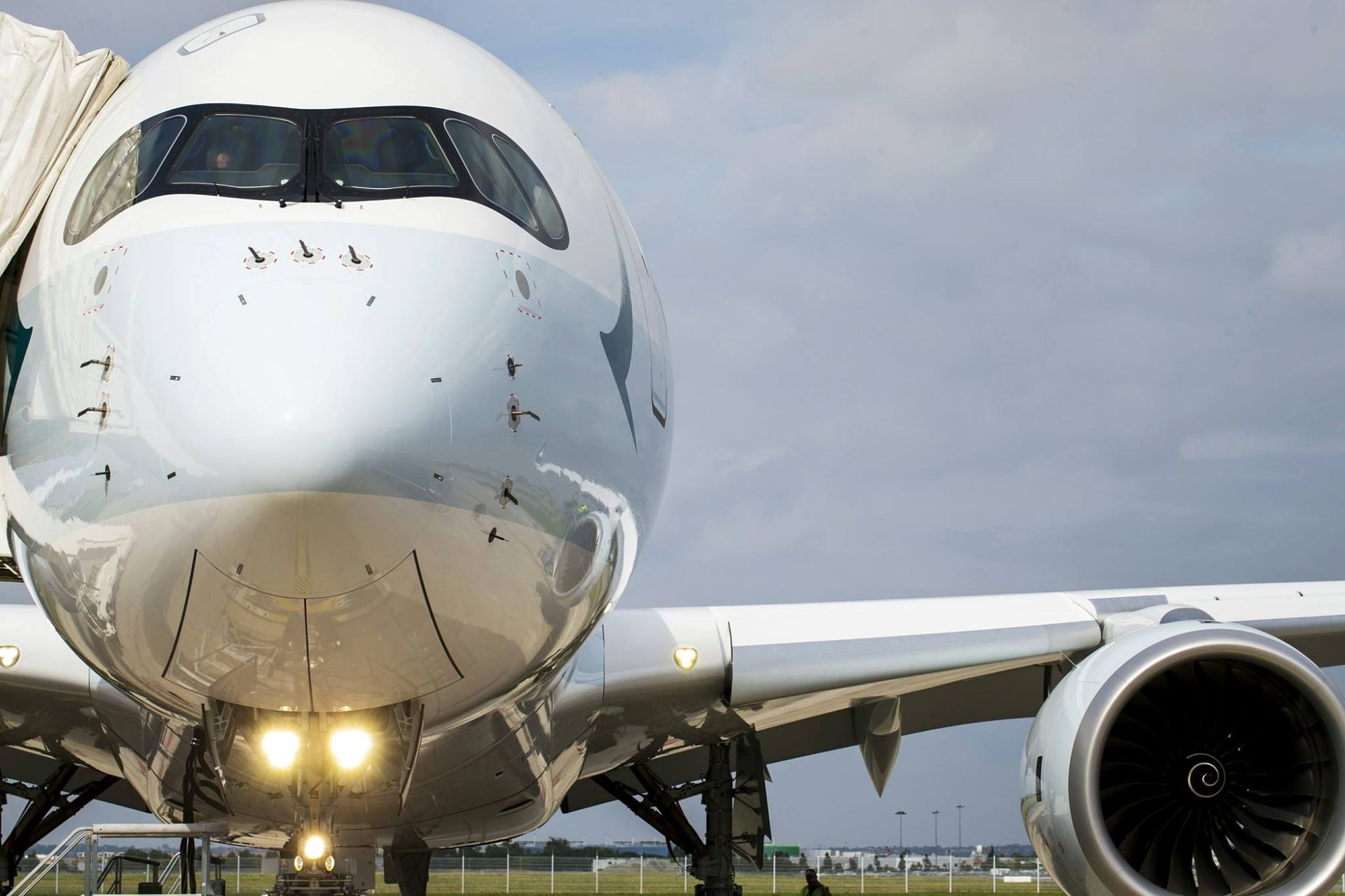 Cathay Pacific A350 Aircraft Nose
