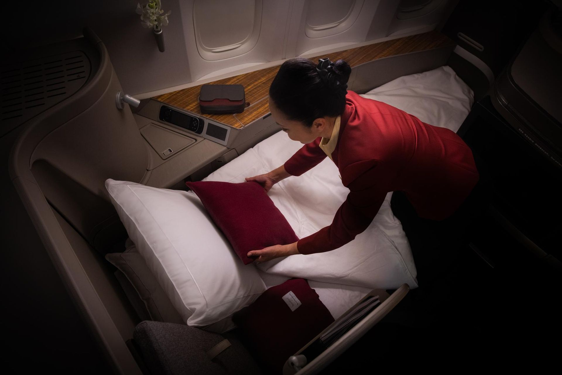 Cathay Pacific First Class Bed